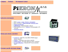 Tablet Screenshot of pikron.com